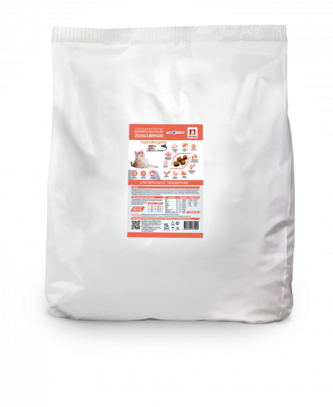 Зоогурман супер-премиум для кошек Zoogurman Hypoallergenic, Лосось с рисом 10кг