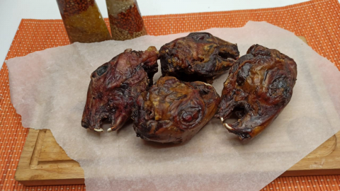 Головы  кролика сушеные